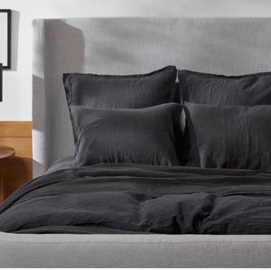 Parachute Linen Duvet Cover Blanket Twin XL with Corner Ties & Buttons Open Bag